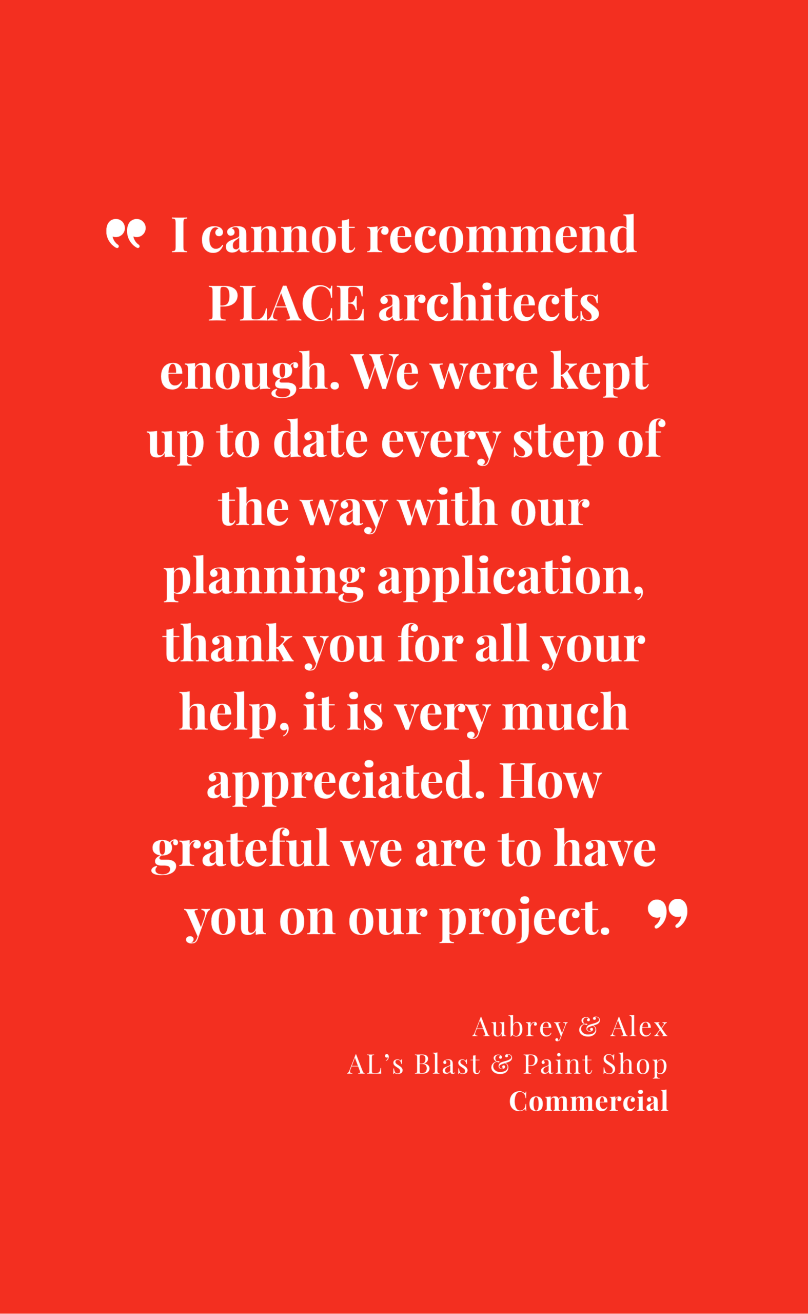 commercial architect retrospective application