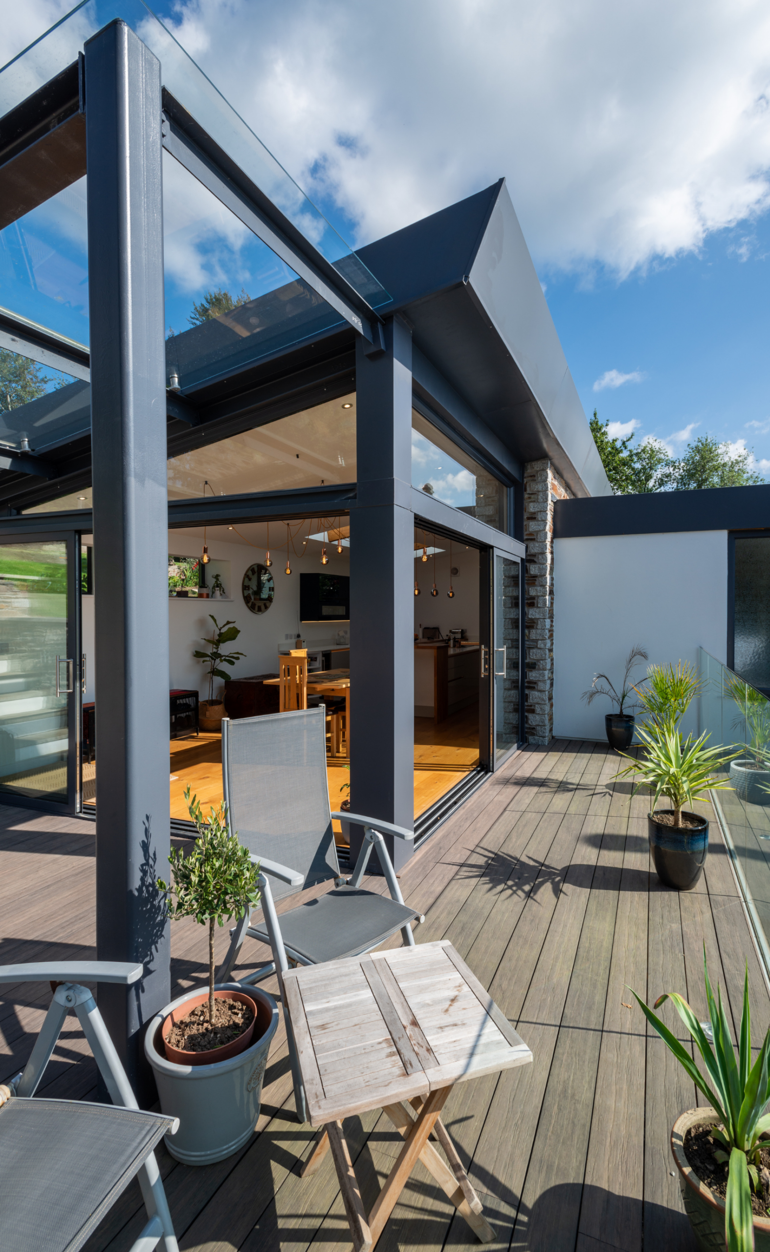 Waterside new build extension architect cornwall