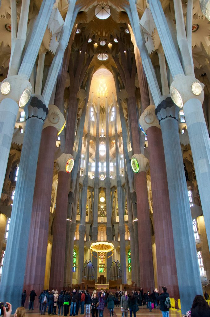 Sagrada Familia nave photo by Jamie Henderson